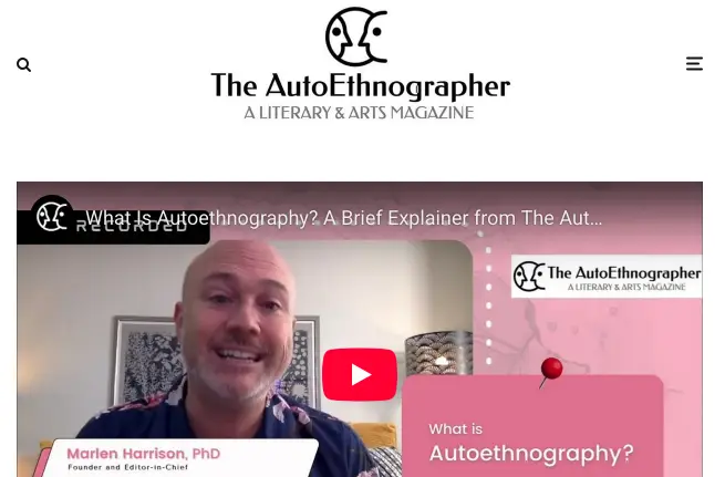 The AutoEthnographer Literary & Arts Magazine
